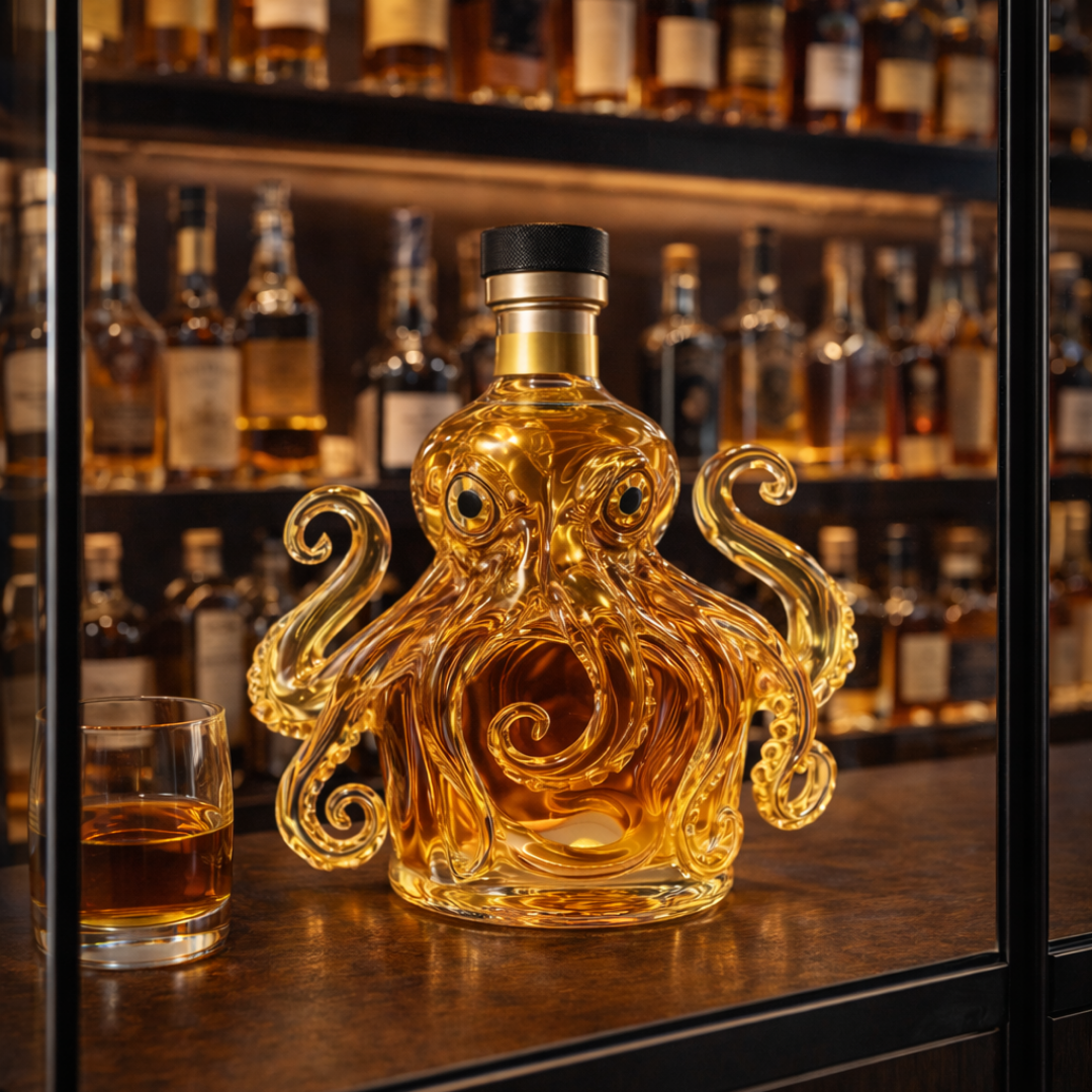 Whiskykarafel - Blæksprutteudgave