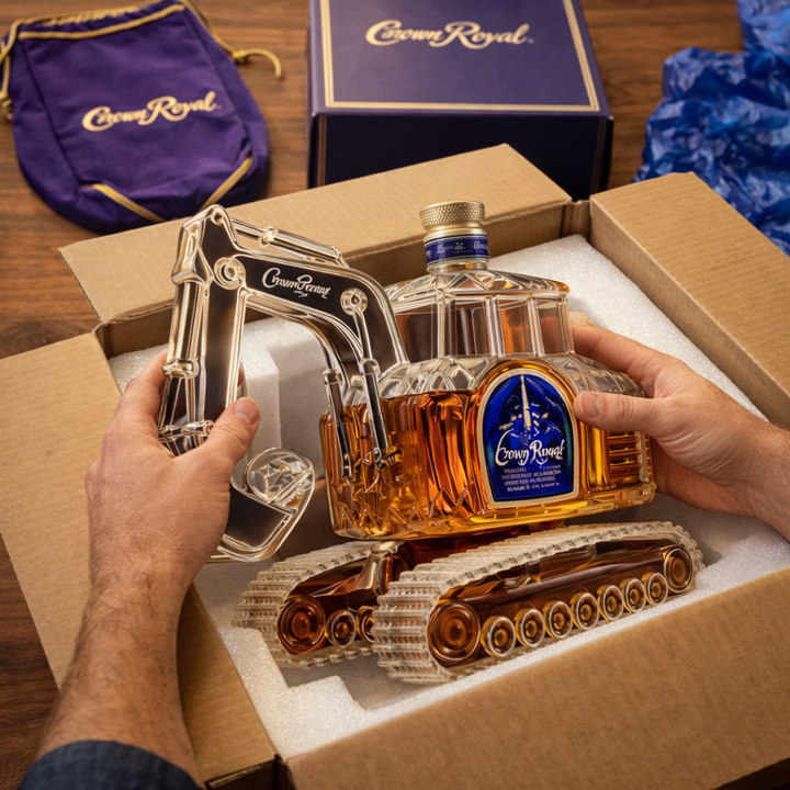 Whiskykarafel - Gravemaskineudgave