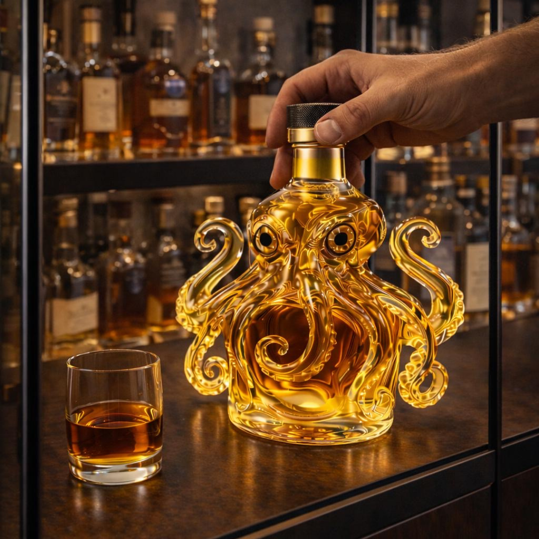 Whiskykarafel - Blæksprutteudgave