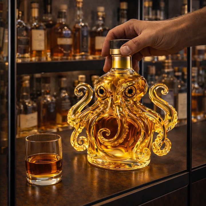 Whiskykarafel - Blæksprutteudgave