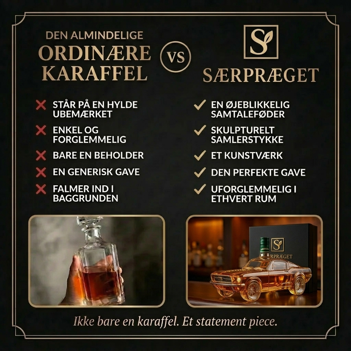 Whiskykarafel - Mustang Udgave